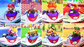 All Lose Animations PWING  Mario Kart 8 Deluxe DLC wave 6 [upl. by Aleacim]