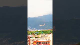 Air Arabia Landing in Kathmandu in rainy weather [upl. by Wehner]