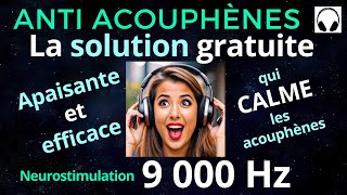 Anti Acouphènes Bruit Blanc 9000 Hz Neurostimulation [upl. by Natlus]