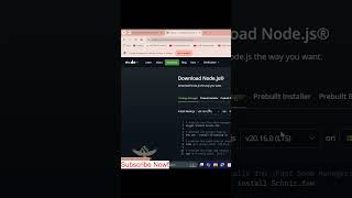 How to install nodejs in Windows [upl. by Aihsekan]