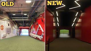 Manchester Uniteds NEW Tunnel at Old Trafford [upl. by Odrareve]