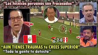 quotA QUIEN LE HAS GANADOquot PERIODISTAS PERUANOS DESTRUYEN A REYNOSO tras PERDER  BOLIVIA VS PERU 20 [upl. by Jarrad125]