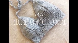 CROCHET BRALETTE TUTORIAL for bigger chest [upl. by Rhee143]