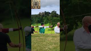 Longbow Day at Dunster Archery Week longbows [upl. by Boar]