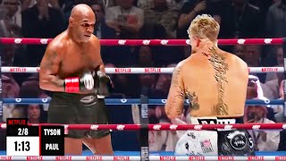 Jake Paul VS Mike Tyson  Full Fight Highlights Netflix [upl. by Odnala]