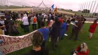 Intervention law protest in Canberra [upl. by Rexana]