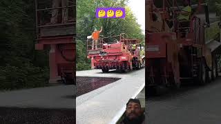 automobile road working construction concrete chipseal bearcat shortvideo asphalt9 truck [upl. by Aerdnu]