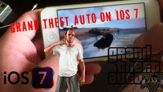 GTA 5 IPHONE 5S beta Grand Theft Auto 5 IOS 7 [upl. by Enelkcaj]