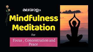 Guided Mindfulness Meditation in Malayalam for focus concentration and peace  meditationmalayalam [upl. by Eiramaneet]