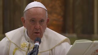 Pope Francis performs mass in SainteAnnedeBeaupré Quebec with English interpretation [upl. by Anilemrac]