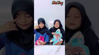 FEBY amp KAYLA MIMPI SERAM SAAT TIDUR BARENG BONEKA LABUBU😴😱trending comedy humor funny shorts [upl. by Elsilrac]