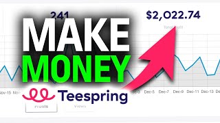 How To Make Money With Teespring For Beginners 2024 [upl. by Ekle653]