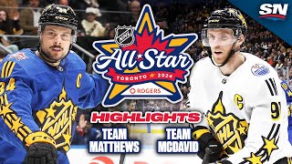 NHL AllStar Game Highlights  Team McDavid vs Team Matthews [upl. by Mcnair]