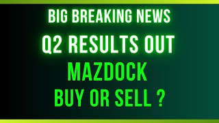 Mazdock Share News  Mazdock Q2 Results 2025 Mazdock Results Today  Mazdock Stock Latest News [upl. by Avert]