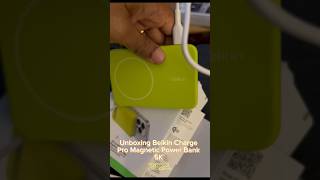 Belkin BoostCharge Pro Magnetic Power Bank 5K unboxing  reviewCapCut 2024 [upl. by Piers334]