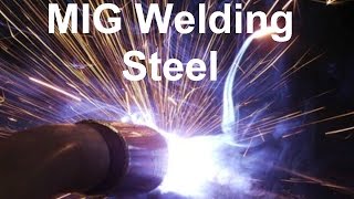 Mig Welding Steel In The Flat Position [upl. by Mackay325]