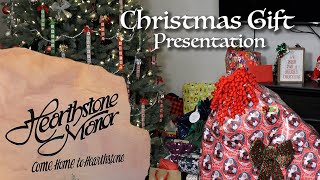 Hearthstone Manor Christmas Gift Presentation  121923 [upl. by Tiraj]