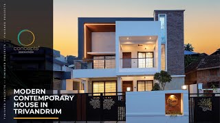 Modern Contemporary House in Trivandrum  Concepts Design Studio [upl. by Sapphire246]