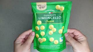 ASSAGGIO LE PALLINE DI CEREALI RICOPERTE DI CIOCCOLATO AL GUSTO LIMONCELLO TASTE TEST CHOCOLATE [upl. by Kennett]