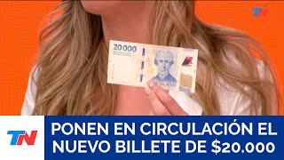 NUEVO BILLETE DE  20000 I El nuevo papel ya circula y se podrá retirar en cajeros automáticos [upl. by Handy]