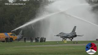 Goodbye RNLAF F16  END OF AN ERA 1979  2024 Farewell flight and flyby at Volkel Air Base [upl. by Lokkin]