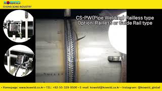 CSPW Pipe Welder Railless type Guide rail type NEW [upl. by Irap]