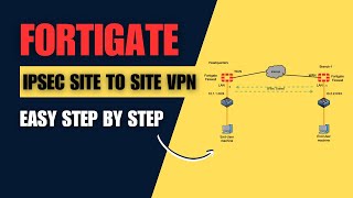 FortiGate IPsec Site to Site VPN Configuration Step by Step  Easy steps [upl. by Eirrot]