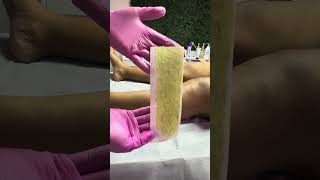 Leg wax using roll wax [upl. by Euqinom980]