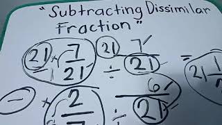 Subtracting Dissimilar Fraction The quickest way to solve [upl. by Daugherty]