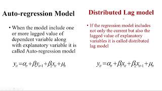 Autoregression vs Distributed Lag model Which one we should use Explained [upl. by Dachi]