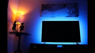 How to install LED light strips behind TV USB LED STRIP FOR TV [upl. by Eerised]