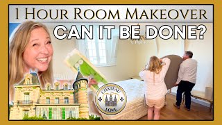 Emergency ONE HOUR Chateau DIY Room Makeover  Can we do it 🏰 ❤️ [upl. by Itoc]