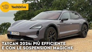 PORSCHE TAYCAN 2024 con ACTIVE RIDE  ANTEPRIMA e PREZZI [upl. by Ybloc648]