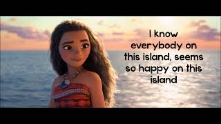 Moana How Far Ill Go Lyrics 1080p [upl. by Delle692]