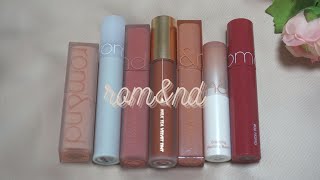 Favorite Romand Lip Shades amp Comparison Swatches  Lululand [upl. by Nadda]