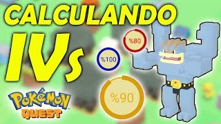 COMO CALCULAR IVs EN POKÉMON QUEST [upl. by Nanor]