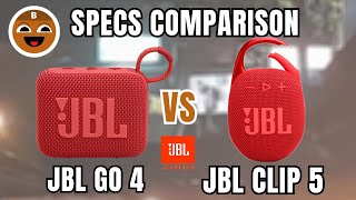 JBL CLIP 5 vs JBL GO 4 Specs Comparison  BrownChocoMilkBoy [upl. by Ulane]