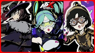 All Beta 3 Characters All Out Attacks  Persona 5 The Phantom X [upl. by Niatsirt]