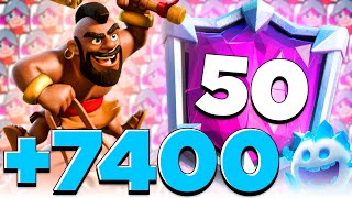 HOG 26 BACK 7400 TROPHIES  CLASH ROYALE [upl. by Kerstin386]