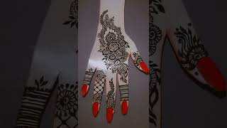 Beautiful Henna Design 😍mehndihennadesignhennatattoomehndishortsmehndihennaartist [upl. by Ardiedak]