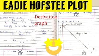 Eadie  Hofstee Plot  Enzymology [upl. by Cohette]