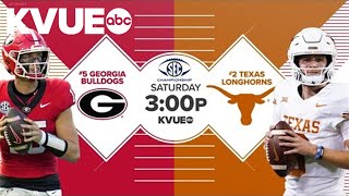 SEC Championship Game Texas vs Georgia countdown to kickoff live from Atlanta [upl. by Eikceb]