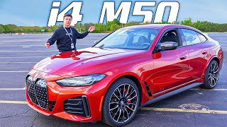 LA BESTIA ELETTRICA di BMWquot 544CV BMW I4 M50 [upl. by Sutniuq144]