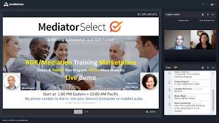 ADRMediationArbitration Training Marketplace  OnsiteOnline courses [upl. by Niwri]