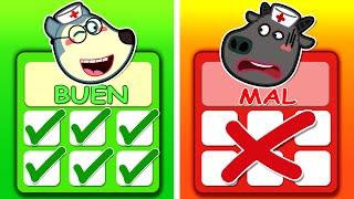 Familia Wolfoo Español  BUEN DOCTOR VS MAL DOCTOR  Dibujos Animados Educativos [upl. by Xylon]