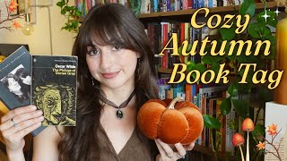 Autumn Book Tag 🕯️🍁🍄 books candles amp fun activities 🍂 Basically Britt [upl. by Sajet]