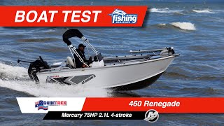 Tested  Quintrex Renegade 460 SC with Mercury 75HP 4 stroke [upl. by Almund]