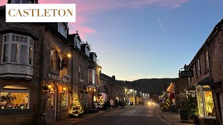 Christmas in an English Village  Castleton Peak District [upl. by Lenneuq]