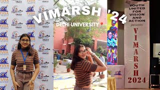 VIMARSH 24Delhi University shreyarani delhiuniversitylife vimarsh vlogyoutube [upl. by Boesch]