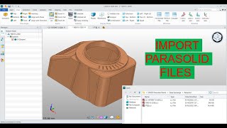 ImportOpen PARASOLID files in ZW3DCADBro [upl. by Leventis]